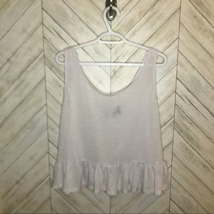 George ruffle trim tank top with sequins and bow